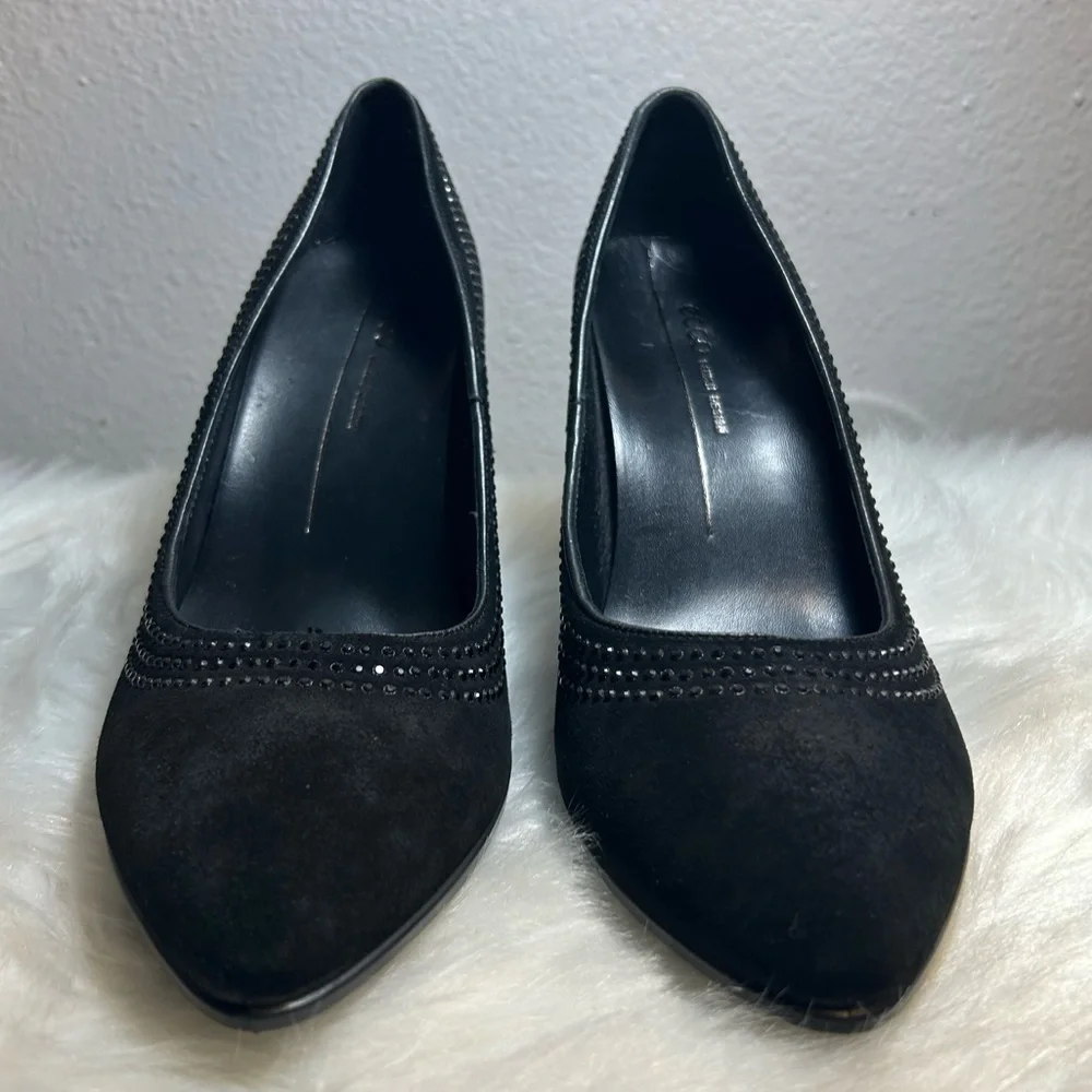 ECCO Danish Design Womens Black Suede Heels Size EU40/9.5US